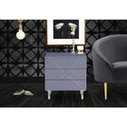 Meridian Furniture Starburst Side Table - Grey - Nightstand