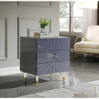 Meridian Furniture Starburst Side Table - Grey - Nightstand