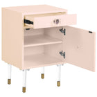 Meridian Furniture Lia Side Table - Pink - Nightstand
