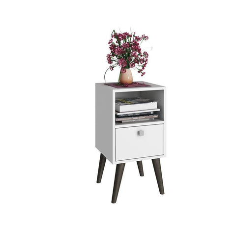 Accentuations by Manhattan Comfort Abisko Stylish Side Table with 1- Cubby and 1-Drawer - Other Tables