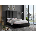 Meridian Furniture Via Velvet Queen Bed - Bedroom Beds