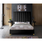 Meridian Furniture Via Velvet King Bed - Bedroom Beds