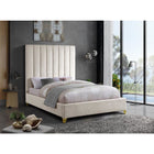 Meridian Furniture Via Velvet Full Bed - Bedroom Beds