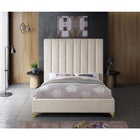 Meridian Furniture Via Velvet Full Bed - Bedroom Beds