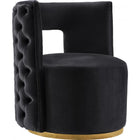 Meridian Furniture Theo Velvet Accent Chair - Black - Chairs