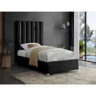 Meridian Furniture Enzo Velvet Twin Bed - Bedroom Beds