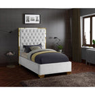 Meridian Furniture Lana Velvet Twin Bed - Bedroom Beds