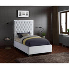 Meridian Furniture Lexi Velvet Twin Bed - Bedroom Beds