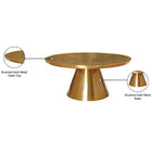 Meridian Furniture Martini Coffee Table - Gold - Coffee Tables