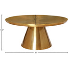 Meridian Furniture Martini Coffee Table - Gold - Coffee Tables