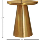 Meridian Furniture Martini End Table - Gold - End Table