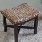International Caravan Arizona Abaca Rectangular Cushioned Top Stool - Stools