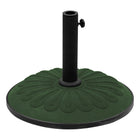 International Caravan Resin Sunflower Umbrella Stand - Dark Green - Outdoor Furniture