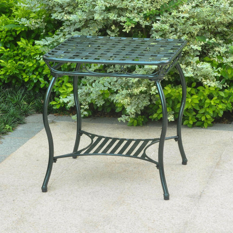 International Caravan Santa Fe Iron Nailhead Side Table - Rustic Brown - Other Tables