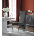 Meridian Furniture Porsha Velvet Dining Chair Set of 2 - Dining Chairs