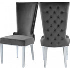 Meridian Furniture Serafina Velvet Dining Chair-Set of 2 - Dining Chairs