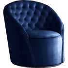 Meridian Furniture Alessio Velvet Accent Chair - Navy - Chairs