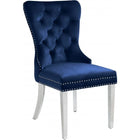 Meridian Furniture Carmen Velvet Dining Chair-Set of 2 - Navy - Dining Chairs