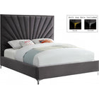 Meridian Furniture Eclipse Velvet King Bed - Bedroom Beds