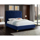 Meridian Furniture Eclipse Velvet King Bed - Bedroom Beds