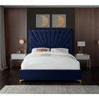 Meridian Furniture Eclipse Velvet King Bed - Bedroom Beds