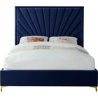 Meridian Furniture Eclipse Velvet King Bed - Bedroom Beds