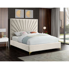 Meridian Furniture Eclipse Velvet King Bed - Bedroom Beds