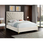 Meridian Furniture Eclipse Velvet Full Bed - Bedroom Beds
