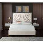 Meridian Furniture Eclipse Velvet Queen Bed - Bedroom Beds