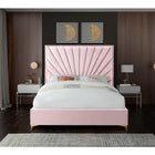 Meridian Furniture Eclipse Velvet Full Bed - Bedroom Beds