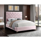 Meridian Furniture Cruz Velvet Queen Bed - Bedroom Beds