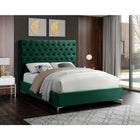Meridian Furniture Cruz Velvet Full Bed - Bedroom Beds