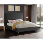 Meridian Furniture Jasmine Velvet King Bed - Bedroom Beds