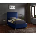 Meridian Furniture Jasmine Velvet Twin Bed - Bedroom Beds