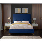 Meridian Furniture Jasmine Velvet King Bed - Bedroom Beds