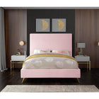 Meridian Furniture Jasmine Velvet Queen Bed - Bedroom Beds