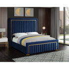 Meridian Furniture Dolce Velvet King Bed - Bedroom Beds