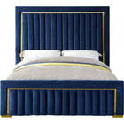 Meridian Furniture Dolce Velvet Queen Bed - Bedroom Beds