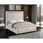 Meridian Furniture Dolce Velvet King Bed - Bedroom Beds