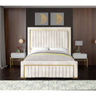 Meridian Furniture Dolce Velvet King Bed - Bedroom Beds