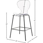 Meridian Furniture Clarion Counter Stool - Black - Stools