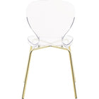 Meridian Furniture Clarion Dining Chair - Gold - Dining Chairs