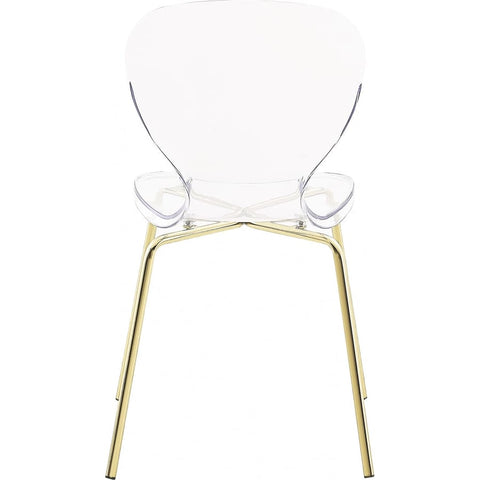 Meridian Furniture Clarion Dining Chair - Gold - Dining Chairs
