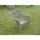 International Caravan Camelback Resin Wicker Patio Chairs (Set of 2) - Antique Moss - Outdoor Furniture