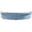 Meridian Furniture Anabella 4pc. Velvet Sectional - Sofas