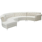Meridian Furniture Anabella 4pc. Velvet Sectional - Sofas