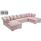 Meridian Furniture Presley 3pc. Velvet Sectional - Sofas