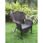 International Caravan Resin Wicker Indoor/Outdoor Rocker - Antique Black - Chairs