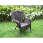International Caravan Resin Wicker Indoor/Outdoor Rocker - Antique Pecan - Chairs