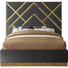 Meridian Furniture Vector Velvet Queen Bed - Bedroom Beds